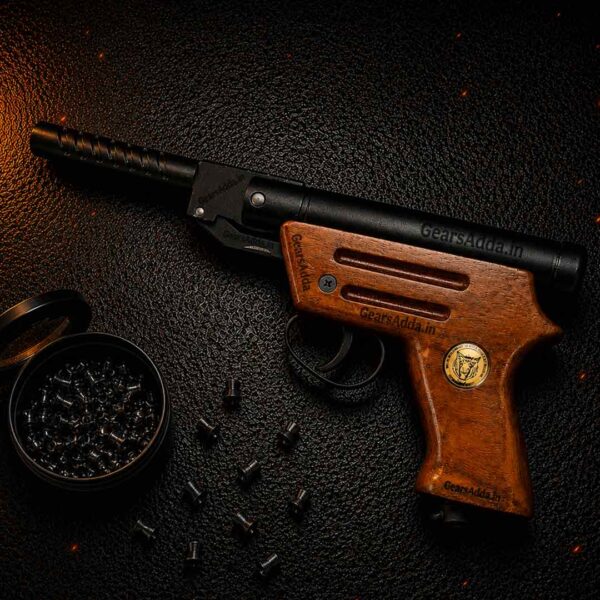 Hawk Air Pistol (Wooden) – .177 Cal (4.5mm)