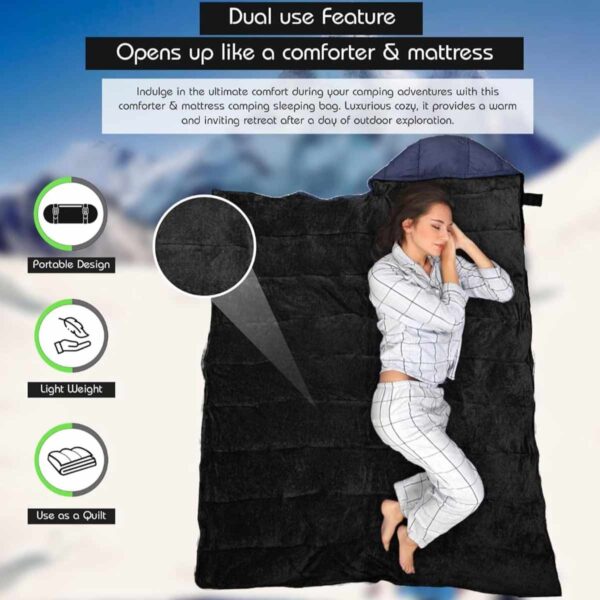 Premium L-Shaped Sleeping Bag