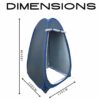 Portable Pop-Up Privacy Tent – Instant Changing Room & Toilet Tent
