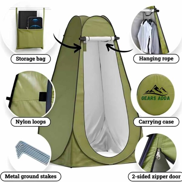 Portable Pop-Up Privacy Tent – Instant Changing Room & Toilet Tent