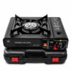 2 in 1 Portable Camping Gas Stove with Carrying Case | Briefcase Stove
