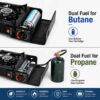 2 in 1 Portable Camping Gas Stove with Carrying Case | Briefcase Stove