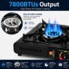 2 in 1 Portable Camping Gas Stove with Carrying Case | Briefcase Stove