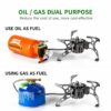 BRS Booster+1 Portable Camping Stove with Fuel Bottle | Multi-Fuel Outdoor Cooking Stove