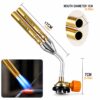 Double Flame Gun without Lighter | Double Flame Gun (Brass)