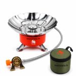 Windproof Portable Camping Gas Stove with Hose (Connection Tube) | Lotus Camping Stove with Connection Tube