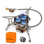 3 Head Spider Camping Gas Stove with Hose (Connection Tube)