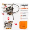 3 Head Spider Camping Gas Stove with Hose (Connection Tube)