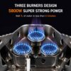 3 Head Spider Camping Gas Stove with Hose (Connection Tube)