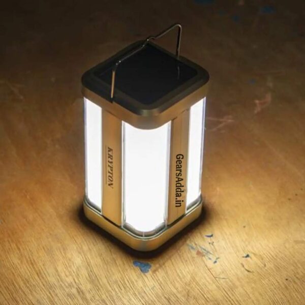 4T LED Solar Rechargeable Lantern | Emergency Light for Camping, Home Backup & Outdoor Use