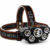 5 LED Rechargeable Head Lamp | USB Headlight for Camping, Trekking, Hiking, Fishing & Outdoor Activities