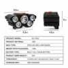 5 LED Rechargeable Head Lamp | USB Headlight for Camping, Trekking, Hiking, Fishing & Outdoor Activities