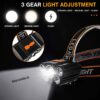 5 LED Rechargeable Head Lamp | USB Headlight for Camping, Trekking, Hiking, Fishing & Outdoor Activities