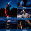 COB + 3 LED Rechargeable Head Lamp | USB Type-C Headlight for Camping, Trekking, Hiking & Outdoor Use