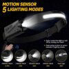 COB + XPE LED Sensor Headlamp – USB Type-C Rechargeable Motion Sensor Head Lamp for Camping, Hiking & Outdoor Use