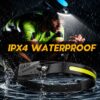 COB + XPE LED Sensor Headlamp – USB Type-C Rechargeable Motion Sensor Head Lamp for Camping, Hiking & Outdoor Use
