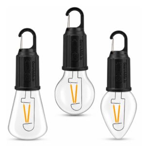 Portable Vintage Retro Camping Bulb - 600mAh Rechargeable Battery | Type-C Tungsten LED Light for Camping & Emergency Use