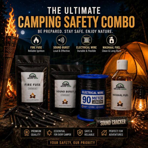 Camping Safety Combo - 5Pcs Set