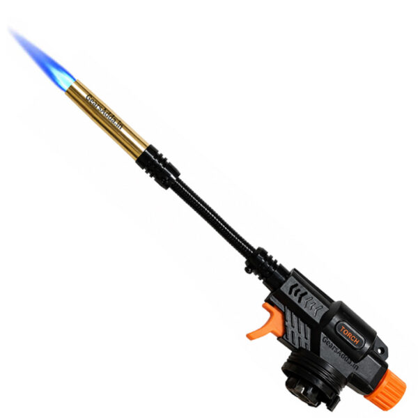 Flexible Nozzle Flame Gun with Ignitor | Refillable Butane Torch for Camping, BBQ & Outdoor Use