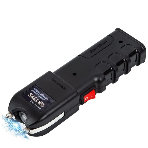 Stun Gun 25K Volt Rechargeable with LED Flashlight | Compact Safety Device