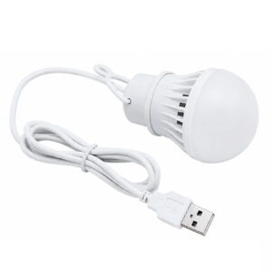 USB LED Bulb with Cable of (5V~9W) | Portable Hanging Light for Camping, Emergency, Tent & Outdoor Use