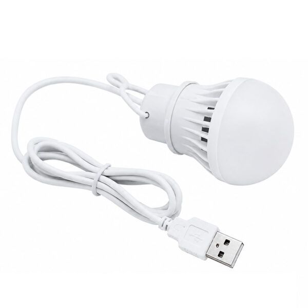 USB LED Bulb with Cable of (5V~9W) | Portable Hanging Light for Camping, Emergency, Tent & Outdoor Use