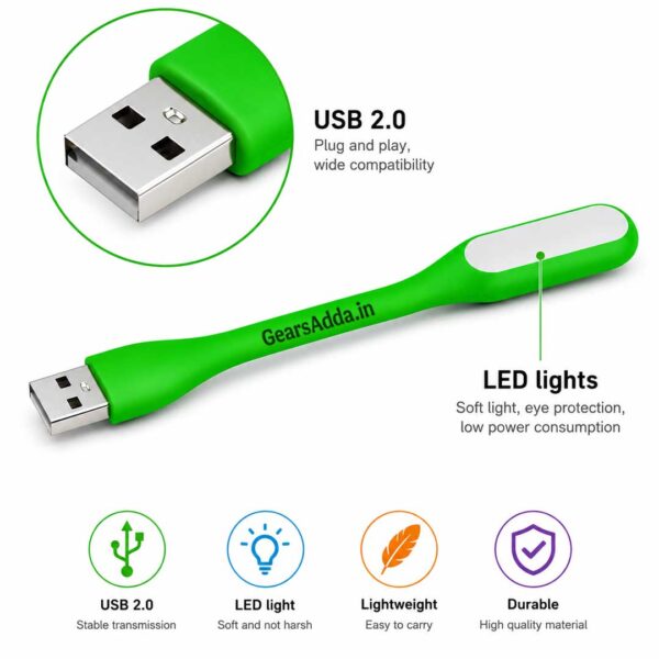 Flexible Mini USB LED Stick Light | Portable USB Reading Light for Power Bank, Laptop, Camping & Travel