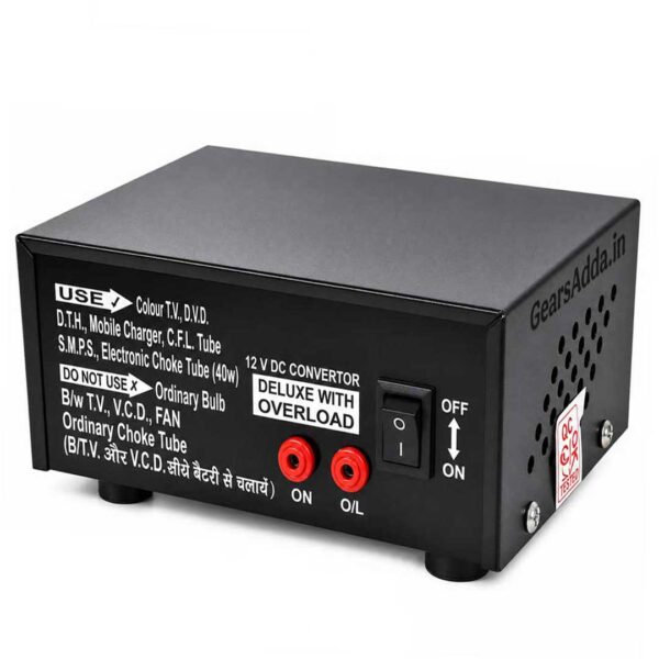 12V DC to AC Converter | 150W Mini Inverter with Power ON/OFF Switch for Travel & Camping