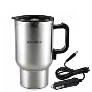 12V Electric Car Mug 450ml | Portable Heated Travel Mug for Cars & Road Trips