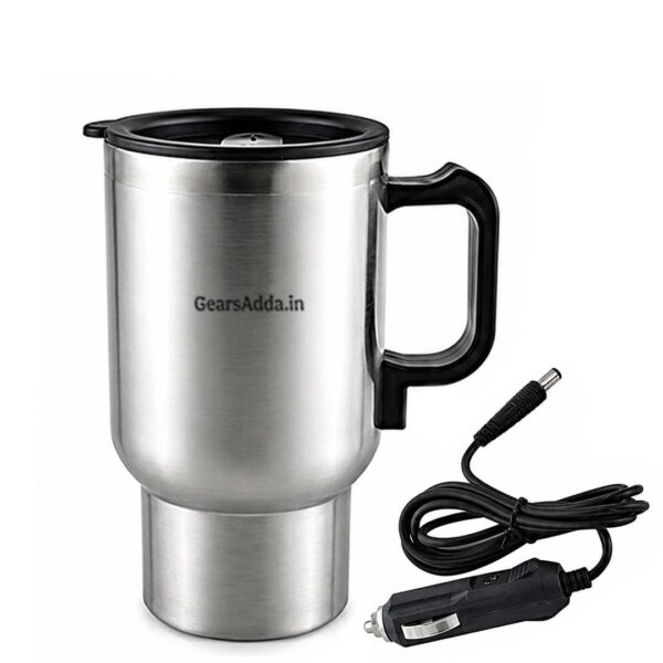 12V Electric Car Mug 450ml | Portable Heated Travel Mug for Cars & Road Trips