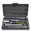 40-in-1 Socket Wrench Set | Multi-Purpose Hand Tool Kit for Travel, Home, Bike & DIY Repairs