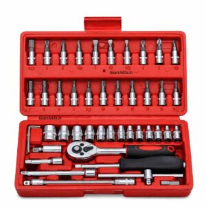 46 in 1 Tool Kit | Multi-Purpose Hand Tool Kit for Travel, Home, Bike & DIY Repairs