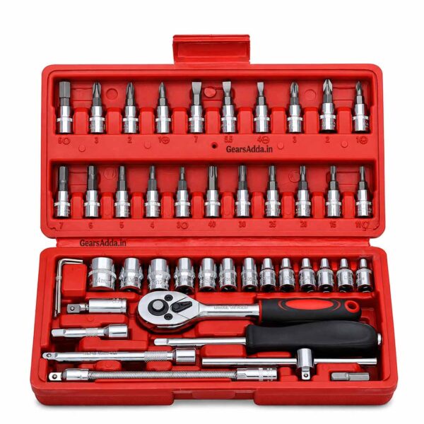 46 in 1 Tool Kit | Multi-Purpose Hand Tool Kit for Travel, Home, Bike & DIY Repairs