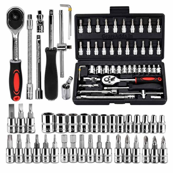 46 in 1 Tool Kit | Multi-Purpose Hand Tool Kit for Travel, Home, Bike & DIY Repairs