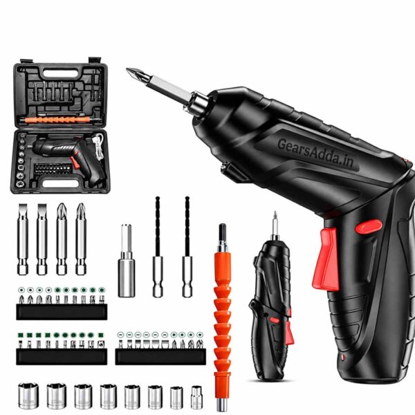 47-in-1 Cordless Electric Screwdriver Kit | Rechargeable Power Screwdriver Set for Home, DIY & Repairs