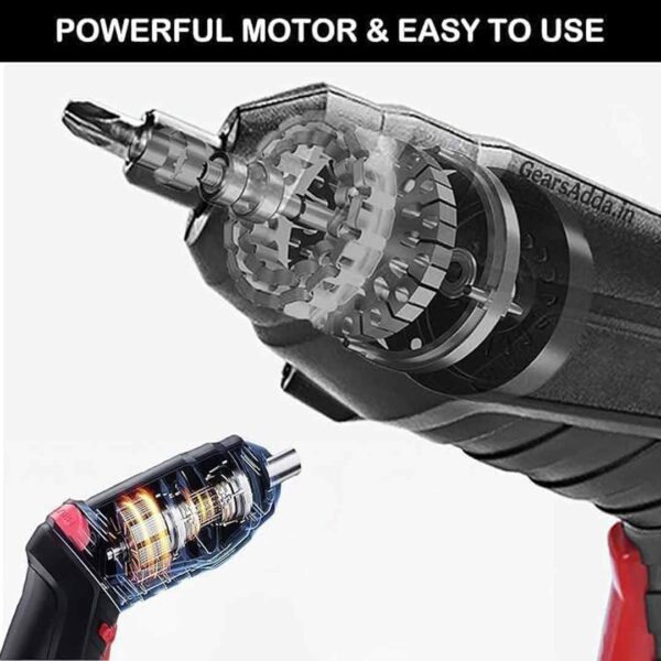 47-in-1 Cordless Electric Screwdriver Kit | Rechargeable Power Screwdriver Set for Home, DIY & Repairs