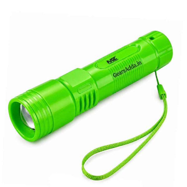 60W + 7SMD LED Flashlight with Telescopic Zoom | Type-C Rechargeable Torch for Camping, Hiking & Emergency Use