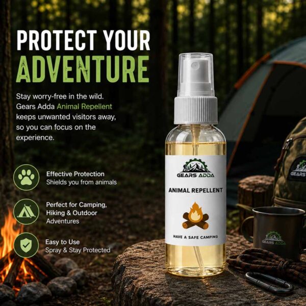 Animal Repellent 100ml Spray | Portable Animal Deterrent for Camping, Gardens & Outdoor Areas