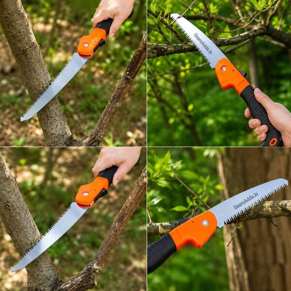 Portable Folding Saw 40cm | Multi-Purpose Foldable Pruning Saw for Camping, Gardening & Outdoor Survival