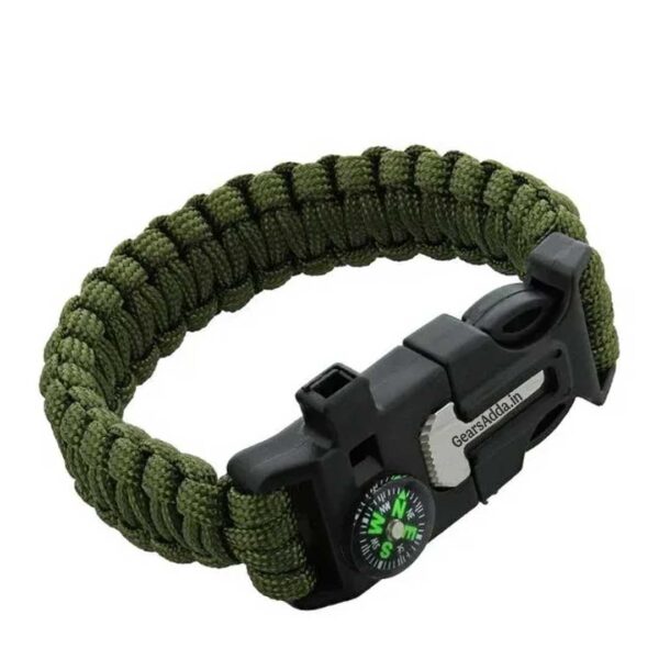 Paracord Survival Bracelet | Adjustable Emergency Utility Bracelet for Camping, Hiking & Outdoor Activities