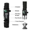 Paracord Survival Bracelet | Adjustable Emergency Utility Bracelet for Camping, Hiking & Outdoor Activities