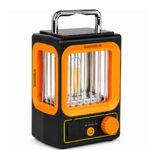 Pinjra Vintage Solar Camping Lantern | Type-C Rechargeable LED Camping & Emergency Light