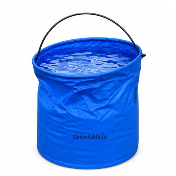 Portable Folding Round Bucket with Handle | Collapsible Multi Purpose Bucket for Travel & Camping