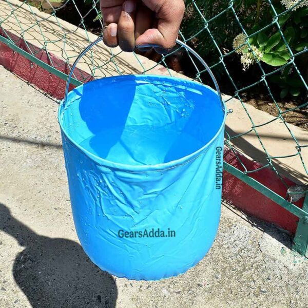Portable Folding Round Bucket with Handle | Collapsible Multi-Purpose Bucket for Travel & Camping