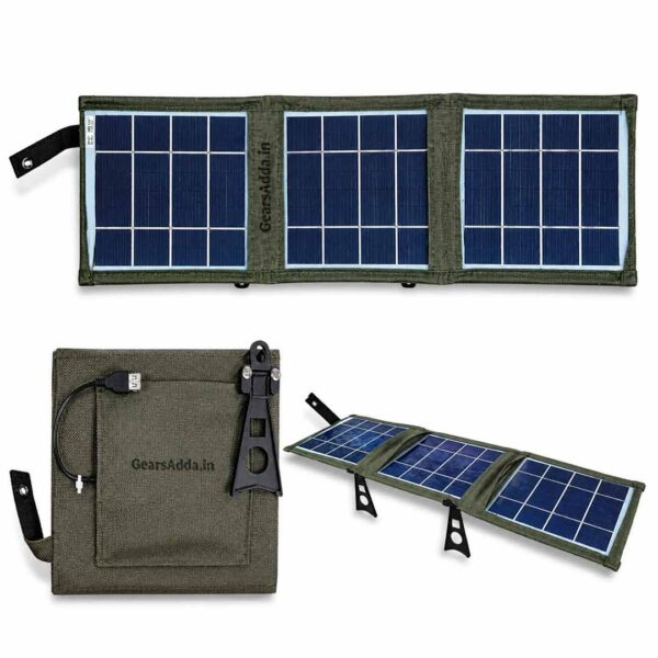 Foldable Solar Charger 8W | Portable Solar Charging Panel for Camping, Trekking & Travel