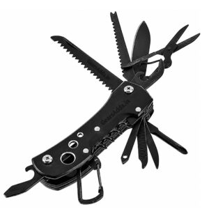 15-in-1 Stainless Steel Multitool Pocket Knife | Multi-Functional EDC Tool for Camping, Trekking & Outdoor Survival