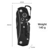 15-in-1 Stainless Steel Multitool Pocket Knife | Multi-Functional EDC Tool for Camping, Trekking & Outdoor Survival