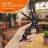 15-in-1 Stainless Steel Multitool Pocket Knife | Multi-Functional EDC Tool for Camping, Trekking & Outdoor Survival