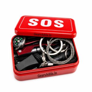 6-in-1 SOS Survival Kit | Compact Emergency & Outdoor Survival Tool Kit for Camping, Trekking & Adventure