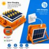 100W Solar LED Flood Light | Type-C Rechargeable LED Camping & Emergency Light